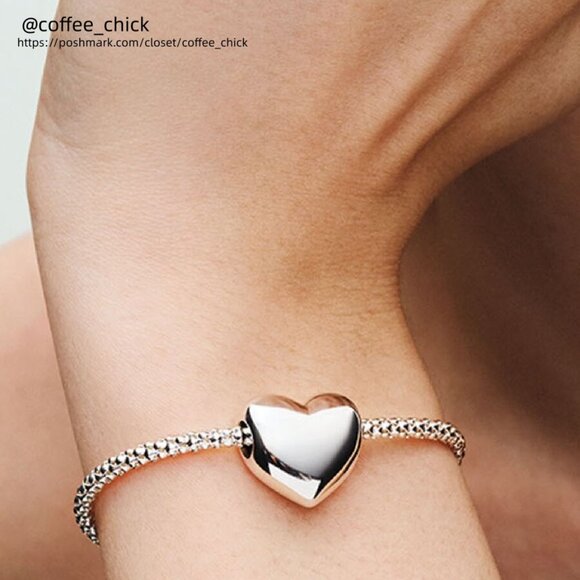 Pandora Be Love Engravable Large Heart Charm|Pendant - Picture 2 of 2